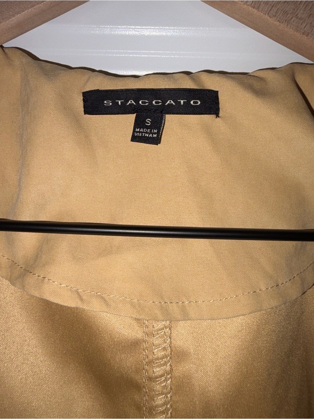 Staccato women’s Beige Trench Coat - Sleek Casual Overcoat